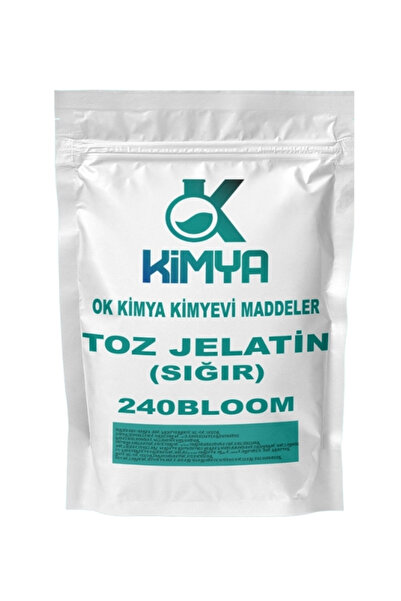 Ok Kimya Toz Jelatin %100 Saf - Sığır 240Bloom 100Gr