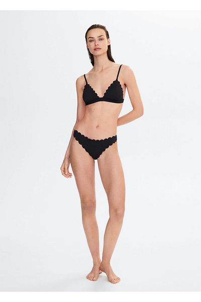 MANGO Woman Bikinioberteil mit Piko-Kante