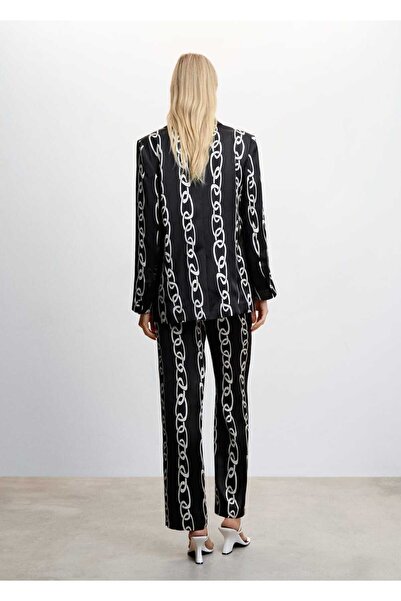 MANGO Woman Zincir Desenli Blazer Ceket