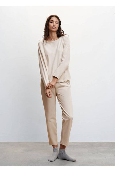 MANGO Woman T-Shirt aus Baumwolle mit Rundkragen
