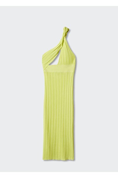 MANGO Woman Yırtmaçlı Asimetrik Elbise