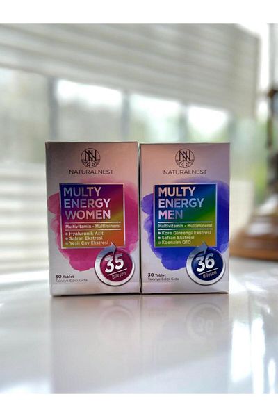 Naturalnest MultyEnergy30 Tablets - 2 Pack forManand Woman