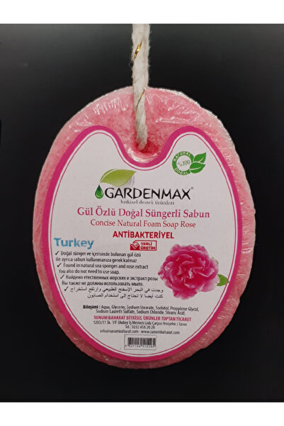 Gardenmax Gül Özlü Süngerli Sabun Antibakteriyel