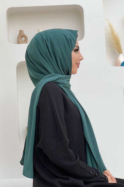 Bym Fashion 2050 Medina Silk Shawl Emerald