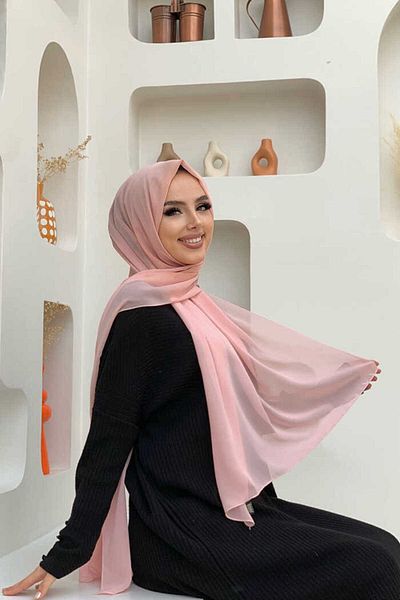 Bym Fashion 2019 Chiffon Shawl Powder