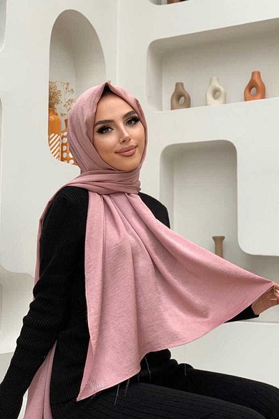 Bym Fashion 2024 Kobe Satin Shawl Powder