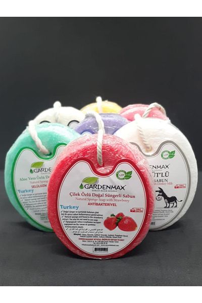Gardenmax صابون إسفنجة حليب الماعز