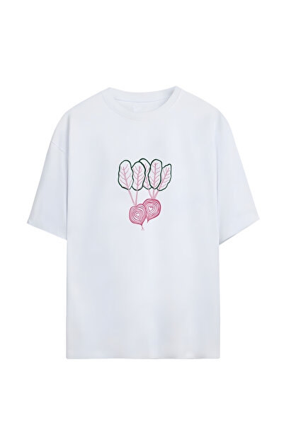 Adrift Tricou oversize unisex cu design Ridiche/Inimă