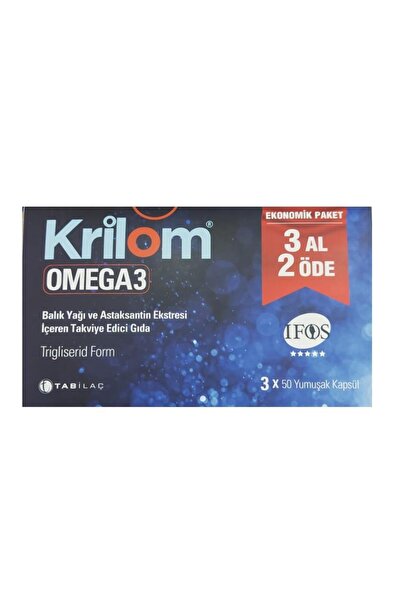 Krilom أوميغا 3 3x50 كبسولة طرية - اشتري 3 واحصل على 2