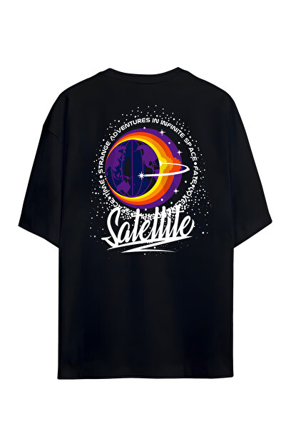 Adrift Tricou supradimensionat unisex proiectat prin satelit