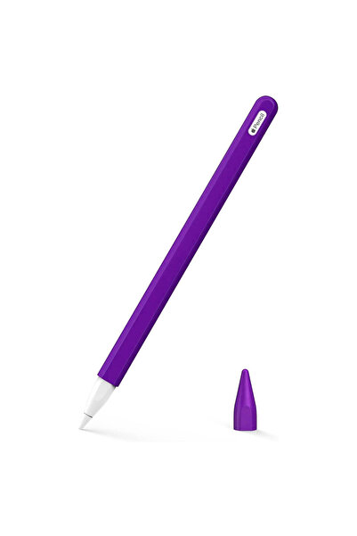 Tagomoon Apple Pencil (2. nesil) Uyumlu Kılıf Renkli Mat Silikon Koruyucu