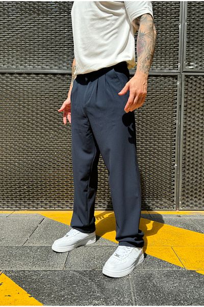 corfixman baggy fabric pants comfortable fit