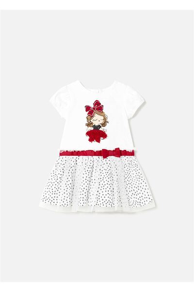 MAYORAL Children's Summer Tulle Dress White 1953