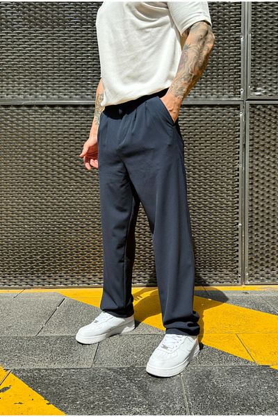 corfixman baggy fabric pants comfortable fit