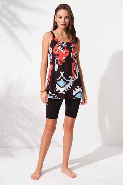 Pierre Cardin Strappy Hijab Tankini Patterned 231931