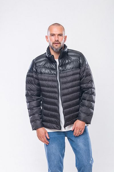 Kevin K237 Men's Black Slim Puffer Jacket