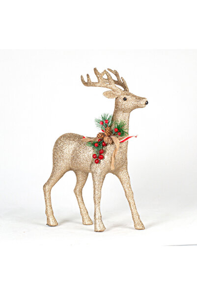 Herdekora Φιγούρα Τάρανδος Χρυσός - Χριστουγεννιάτικο Στολίδι, 45x33 εκ.