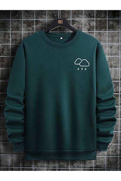 Adrift Coko serija majica sa printom oblaka i munje