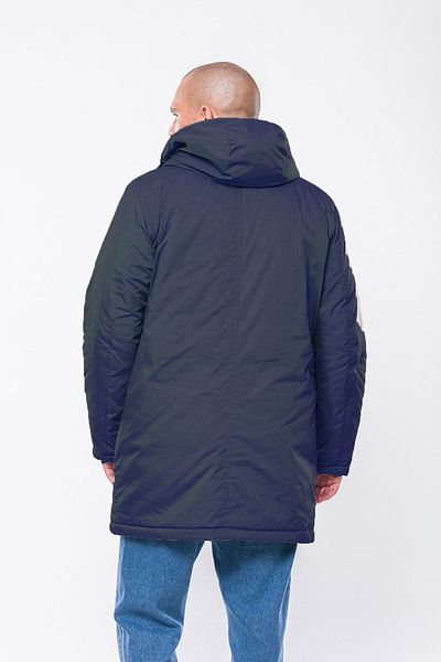 Kevin K235 Ανδρικό Navy Blue Hooded Parka
