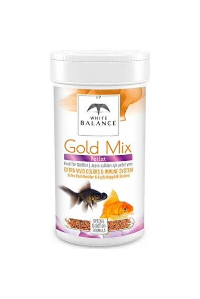 White Balance Gold Mix Pellets Japon Balığı Balık Yemi 100ml