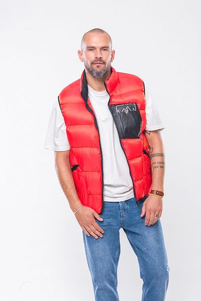 Kevin سترة منتفخة للرجال K209 برتقالي