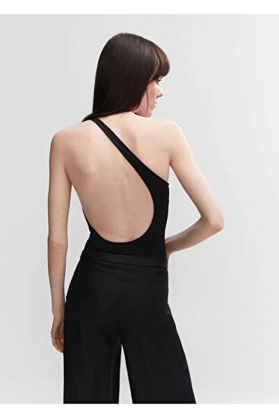 MANGO Woman Sırtı açık asimetrik body