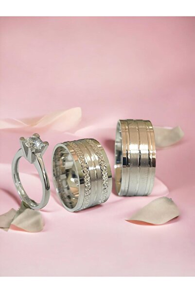 Alyans Gümüş Evi 8 Mm Bay Alyans