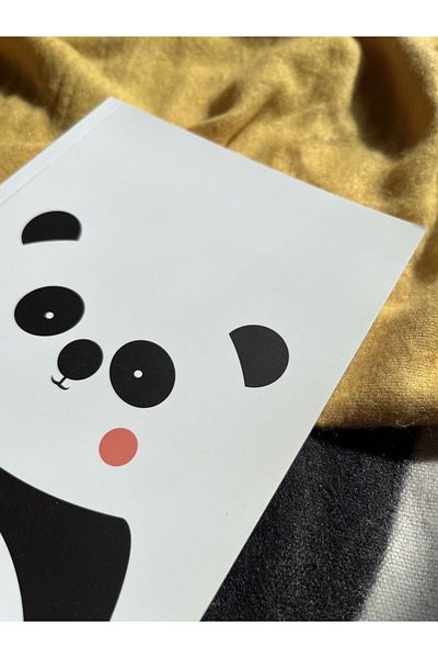 LaTua Design Latua Pastel Series Panda Unlined A5 Notebook