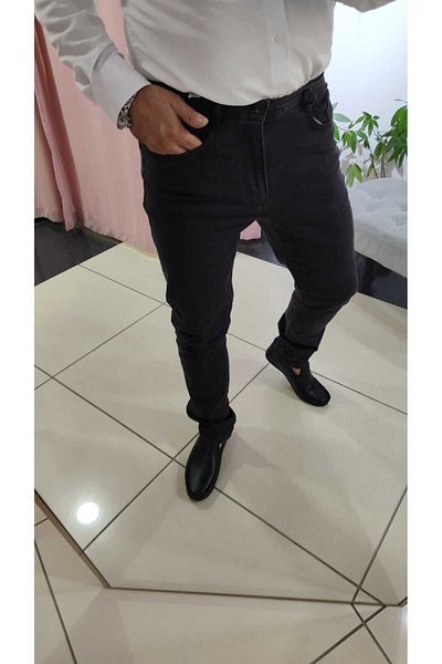 DERİNBOUTIQUE Ανδρικό παντελόνι από βαμβακερό Lycra Pocket Classic Mold Τζιν Τζιν παντελόνι Τζιν