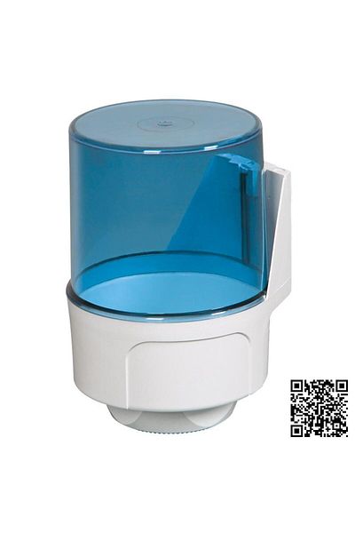 Prestij Plastic Toilet Paper Dispenser With Inside Pull Transparent Blue