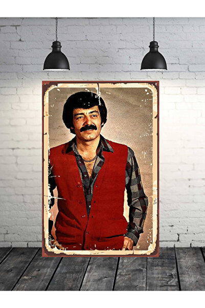 TAKIFİX Müslüm Gürses Tasarımlı 20x30 Cm Retro Ahşap Tablo