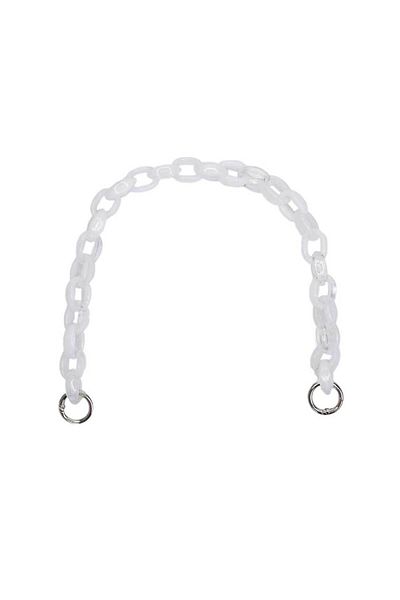 Ritzz Λαβή τσάντας ακρυλικής αλυσίδας 40CM - Λευκό (1 Τεμάχιο)