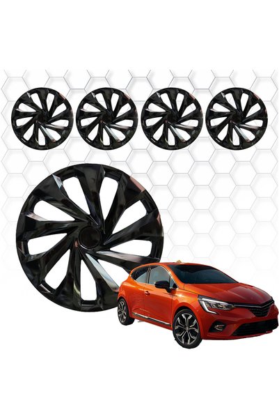 Ehiltek Renault Clio 5 Jant Kapağı (ABS Plastik) - (Siyah - 14")