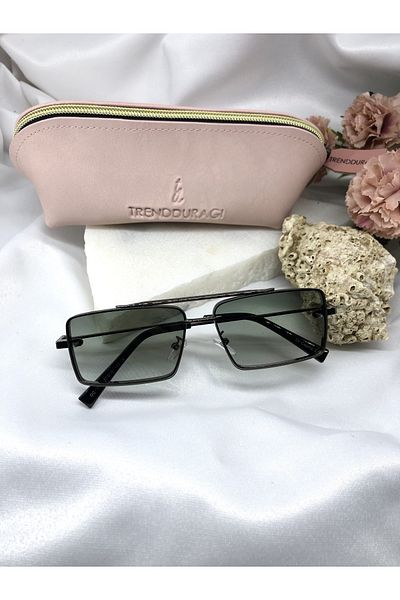 Di Caprio Burch Retro Green Women's Sunglasses