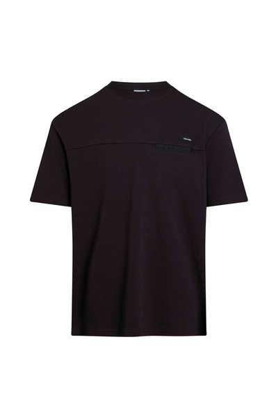 Calvin Klein طاقم الرقبة تي شيرت أسود للرجال K10K111852BEH