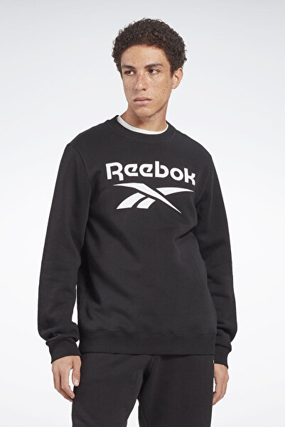Reebok RI FLC Big Logo Cre Siyah Erkek Sweatshirt