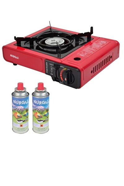 NURGAZ Tekli Portatif Ocak + 2 Adet 220 Gr Kartuşu
