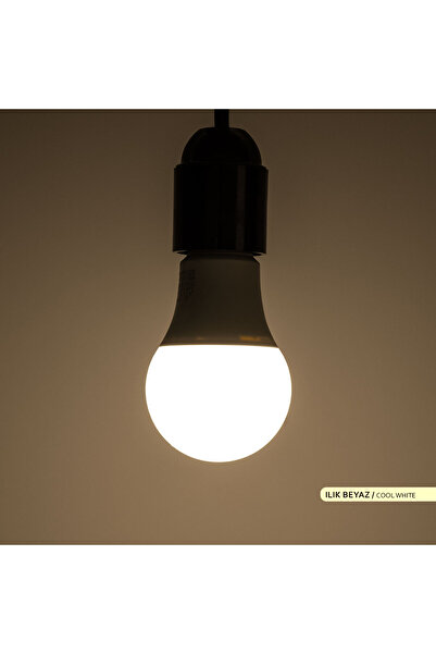 ACK 9w Led Ampul 4000k Ilık Beyaz E27 8'li Eko Paket