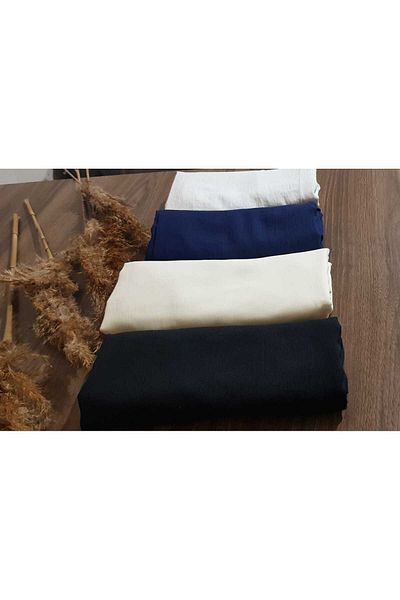 HAR-UM Ticaret Hijab Women's Cotton Jazz Shawl Model-Set of 4