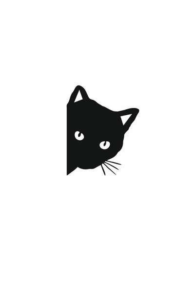 YAMANB Bgajdan Bakan Kedi Sticker Motorsiklet Araba Pc Leptop Piano Black