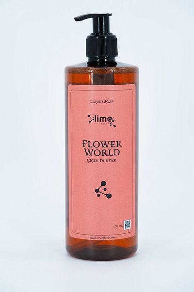 Lime Cleaner Premium Liquid Soap Flower World Liquid Soap - 400 ml