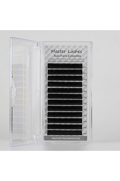 Master Lashes Ipek Kirpik Auto-fan Çek Bırak Kolay Volüm 0,07c-12mm
