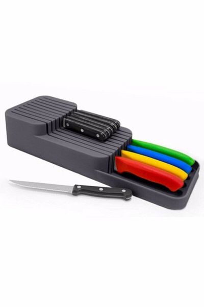 Mc Blue Mcblue 2 Row Knife Holder 14*39 Cm Knife Organizer