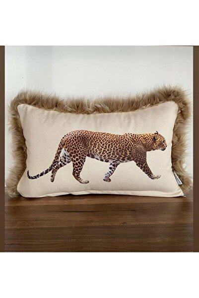 KIRLENTİM E812-3050 KREM ZEMİN KENARLARI VİZON PELUŞLU ÇİFT TARAFI DİJİTAL BA...