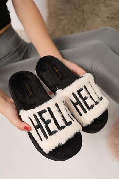 Moda Frato Dámské halové pantofle Modafrato Hello, zimní vlněné pantofle