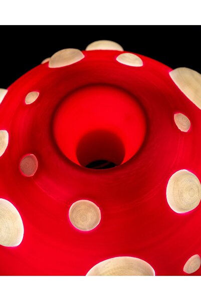 TuransoyCraft Mario Mantarı Işıklı Masa Lambaderi 20 Cm (BÜYÜK BOY)