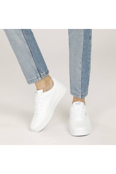 Puma Pantofi de sport alb pentru plimbare zilnică confortabili de damă