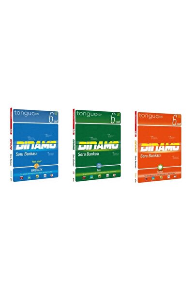 Tonguç Yayınları Tonguç 6. Sınıf Matematik Fen Türkçe Dinamo Soru Bankası Set...