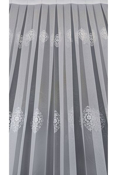 Yuka Grek Ground Spreader Brode Model de lux 1/3 Pliat strâns Ecru Tulle Cortina rezistentă la riduri Nu poate fi călcat Fusta cu plumb
