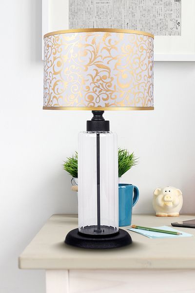 MINIMAL ETICARET VE BILGI TEKNOLOJILERI Foton Black Gold Contrast Glass Lampshade